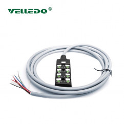 Распределительная коробка VELLEDQ M8-A3-8K3P-10.0PUR/GY